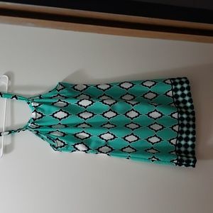 Crown and Ivy Lady's Turquoise Sleeveless Sundress
